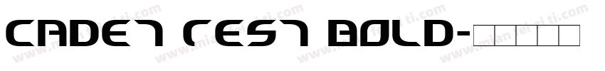 Cadet Test Bold字体转换